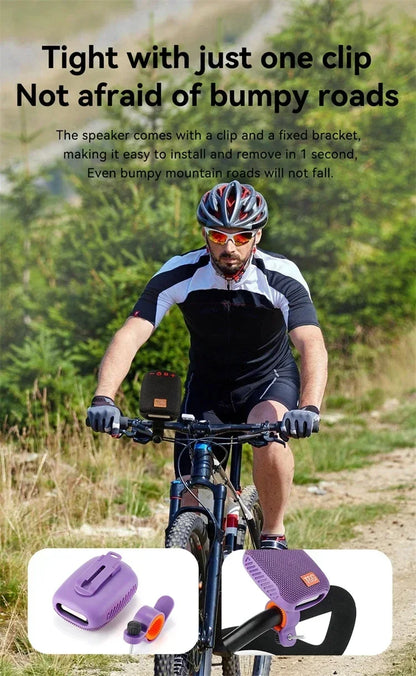 Portable Bluetooth Speaker - Waterproof Bike Handlebar Mount With FM Radio - ZOOMNSTORE