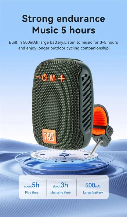 Portable Bluetooth Speaker - Waterproof Bike Handlebar Mount With FM Radio - ZOOMNSTORE