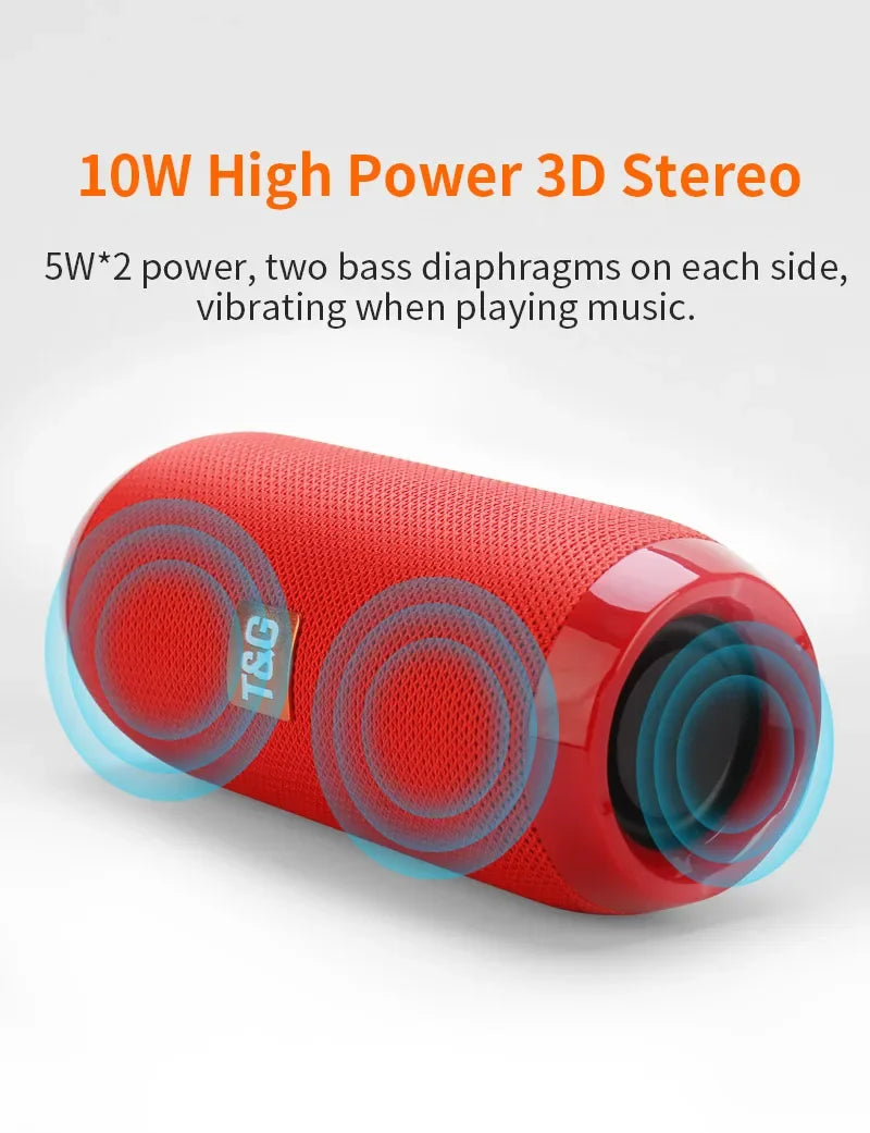 Portable Bluetooth Speaker - Waterproof Outdoor Wireless Subwoofer with Stereo Surround - ZOOMNSTORE