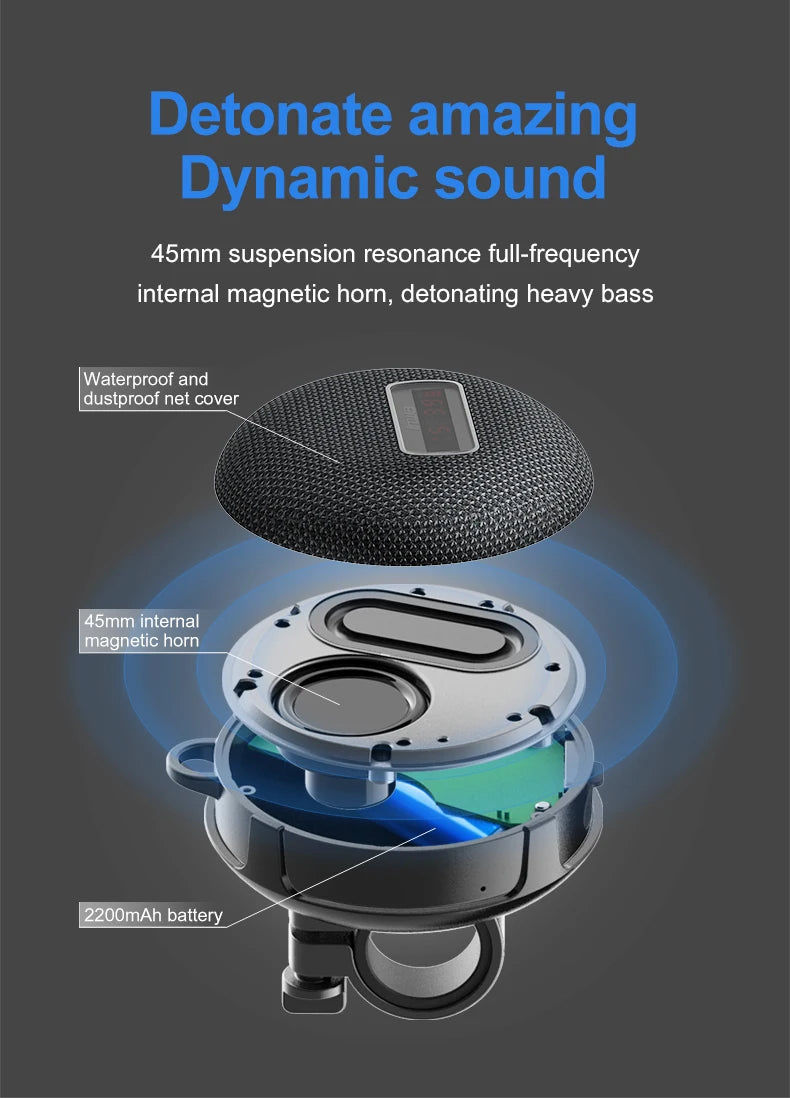 Portable Bluetooth Speaker - Wireless Waterproof Outdoor Music Sound Box With Handsfree Mic - ZOOMNSTORE