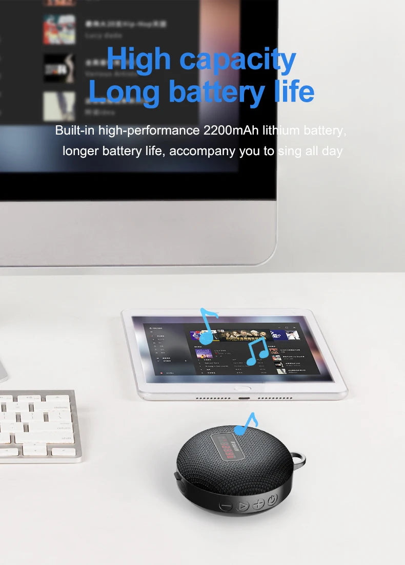 Portable Bluetooth Speaker - Wireless Waterproof Outdoor Music Sound Box With Handsfree Mic - ZOOMNSTORE