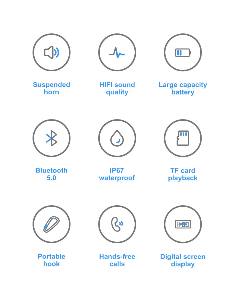 Portable Bluetooth Speaker - Wireless Waterproof Outdoor Music Sound Box With Handsfree Mic - ZOOMNSTORE