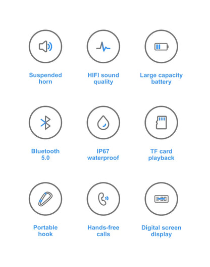 Portable Bluetooth Speaker - Wireless Waterproof Outdoor Music Sound Box With Handsfree Mic - ZOOMNSTORE