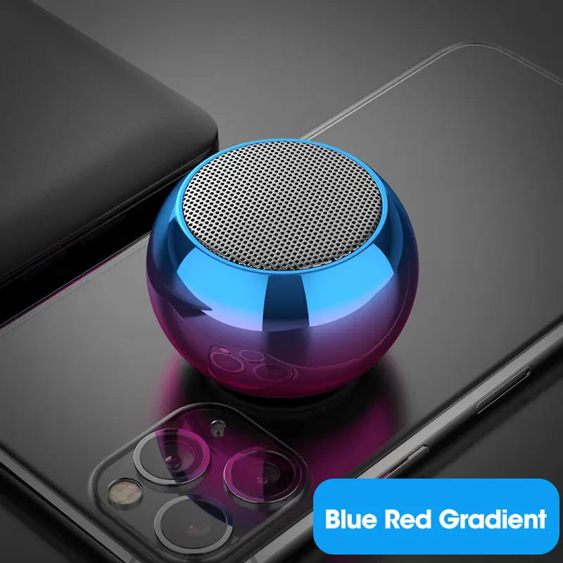 Portable Bluetooth Speaker - Wireless Mini Metal Compact Audio Device with Surround Sound Subwoofer - ZOOMNSTORE