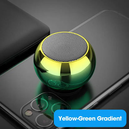 Portable Bluetooth Speaker - Wireless Mini Metal Compact Audio Device with Surround Sound Subwoofer - ZOOMNSTORE