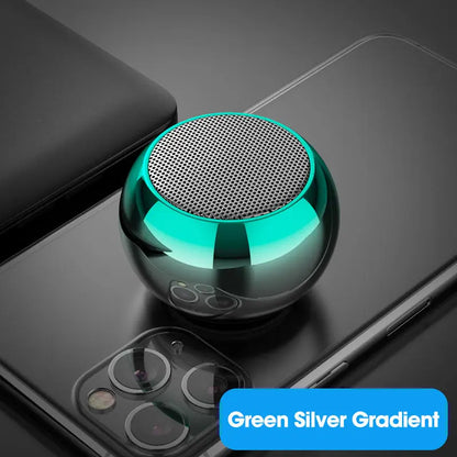 Portable Bluetooth Speaker - Wireless Mini Metal Compact Audio Device with Surround Sound Subwoofer - ZOOMNSTORE