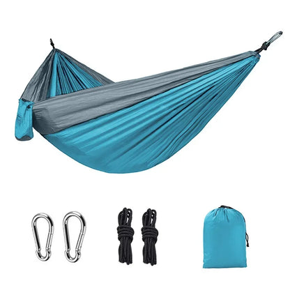 Portable Camping Hammock - High Strength Nylon Hanging Bed for Outdoor Use - ZOOMNSTORE