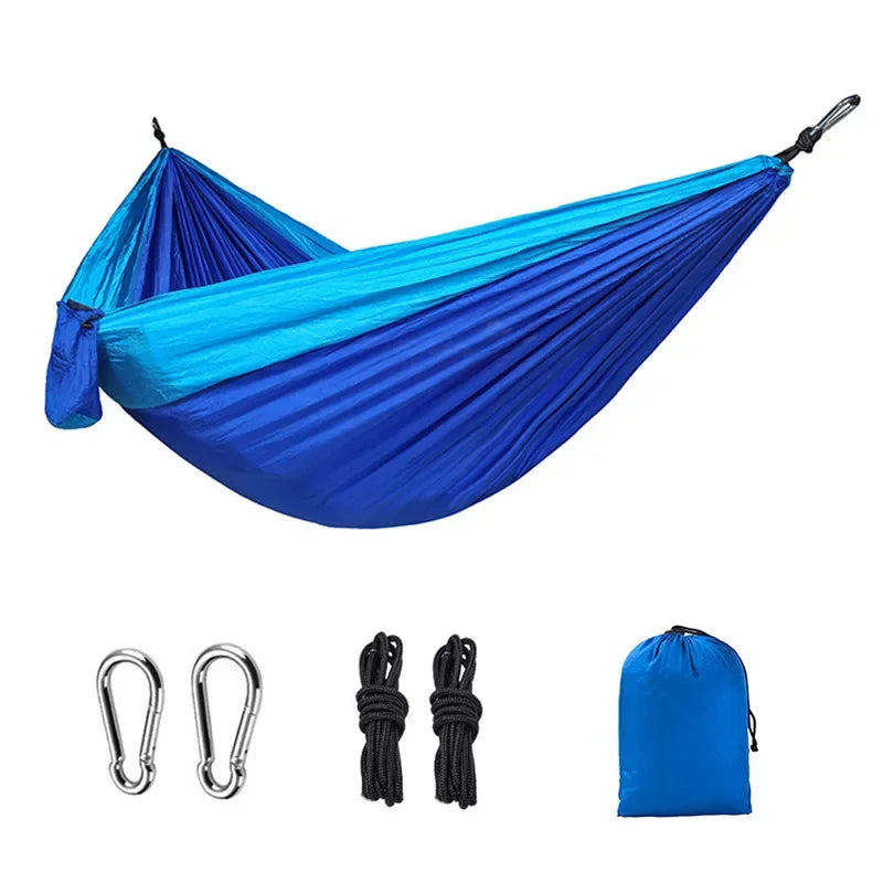 Portable Camping Hammock - High Strength Nylon Hanging Bed for Outdoor Use - ZOOMNSTORE