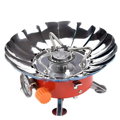 Portable Camping Stove - Foldable Windproof Outdoor Gas Burner for Hiking & Backpacking - ZOOMNSTORE