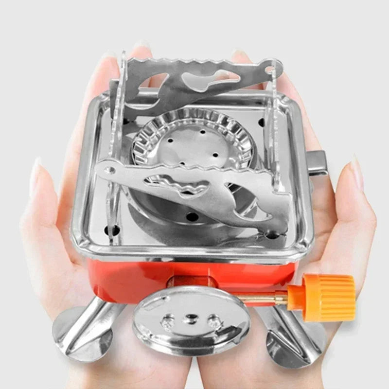 Portable Camping Stove - Foldable Windproof Outdoor Gas Burner for Hiking & Backpacking - ZOOMNSTORE