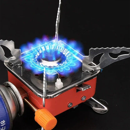 Portable Camping Stove - Foldable Windproof Outdoor Gas Burner for Hiking & Backpacking - ZOOMNSTORE