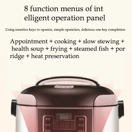 Portable Car Rice Cooker - 2L Electric Multi-Cooker  Food Steamer for 12V24V Vehicles - ZOOMNSTORE