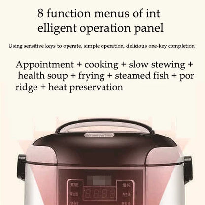 Portable Car Rice Cooker - 2L Electric Multi-Cooker  Food Steamer for 12V24V Vehicles - ZOOMNSTORE