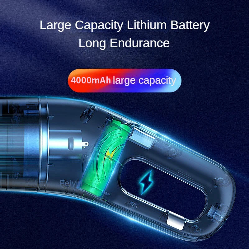 Portable Car Vacuum - Wireless Handheld Cleaning Machine with Powerful Suction - ZOOMNSTORE
