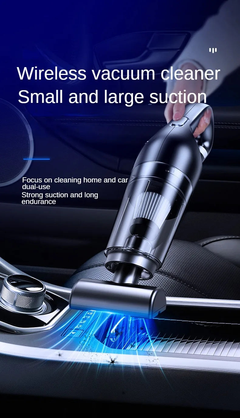 Portable Car Vacuum - Wireless Handheld Cleaning Machine with Powerful Suction - ZOOMNSTORE