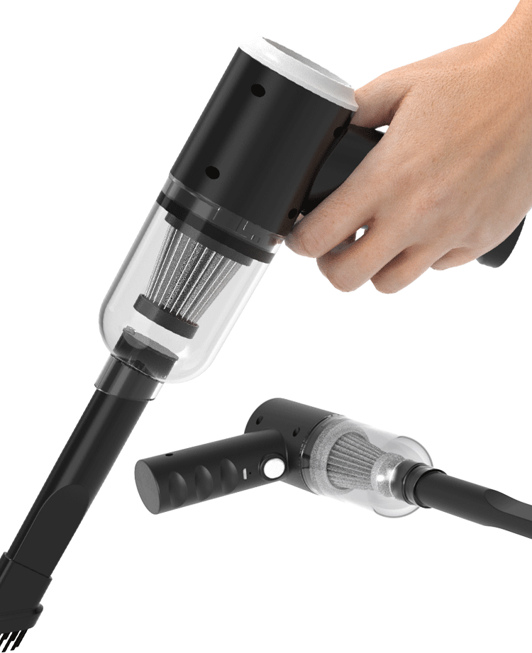 Portable Car Vacuum - Handheld Wireless Cleaner With Accessories for Vehicles - ZOOMNSTORE
