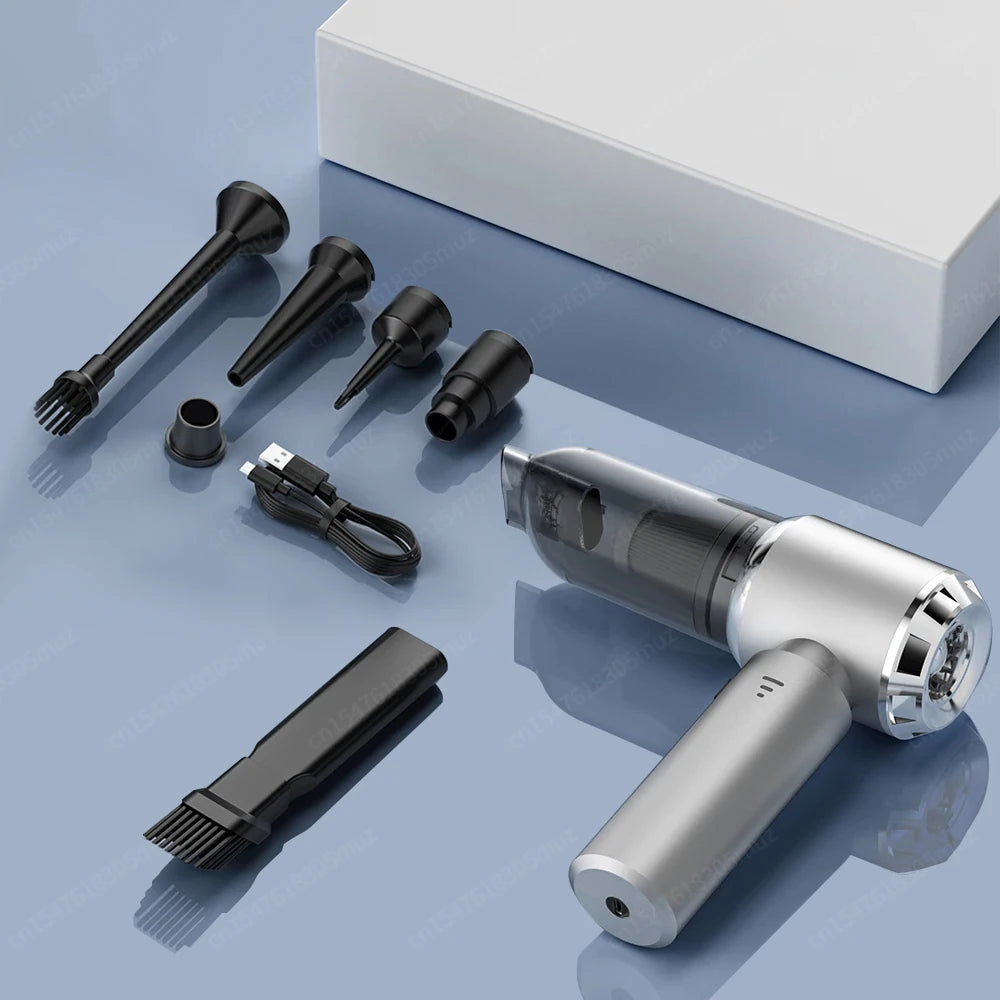 Portable Car Vacuum – Handheld Wireless Cleaner with Brushless Motor & Powerful Suction - ZOOMNSTORE