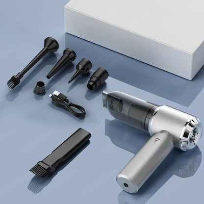 Portable Car Vacuum – Handheld Wireless Cleaner with Brushless Motor & Powerful Suction - ZOOMNSTORE