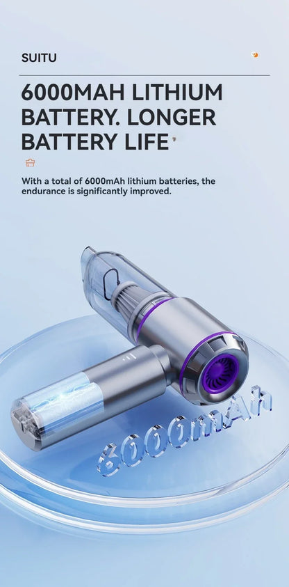 Portable Car Vacuum – Handheld Wireless Cleaner with Brushless Motor & Powerful Suction - ZOOMNSTORE