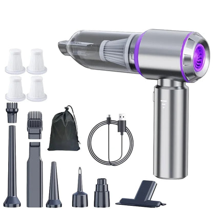 Portable Car Vacuum – Handheld Wireless Cleaner with Brushless Motor & Powerful Suction - ZOOMNSTORE