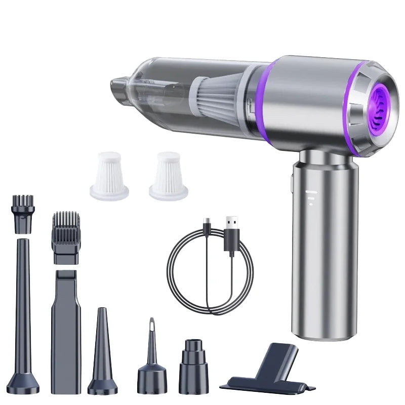 Portable Car Vacuum – Handheld Wireless Cleaner with Brushless Motor & Powerful Suction - ZOOMNSTORE