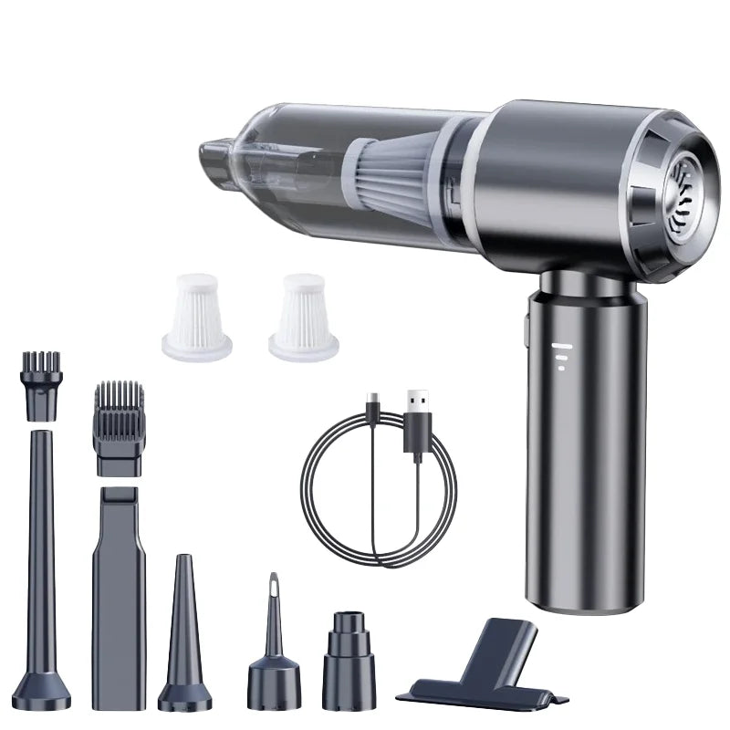 Portable Car Vacuum – Handheld Wireless Cleaner with Brushless Motor & Powerful Suction - ZOOMNSTORE