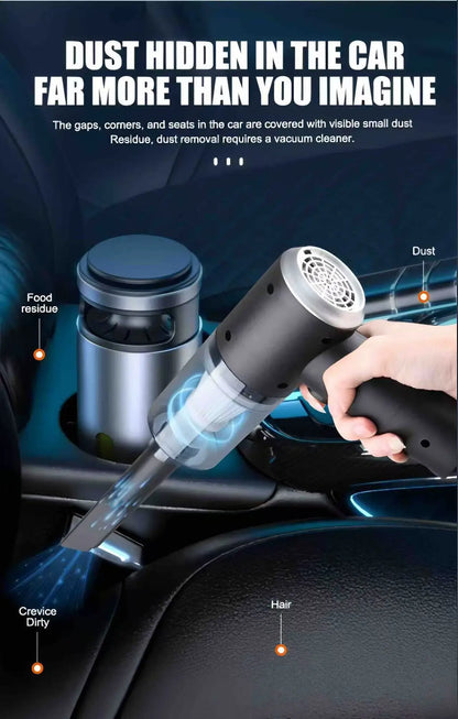 Combination Vacuum Cleaner USB Charging Car Household Vacuum Cleaner Small Car with Fully Automatic High Power Powerful Cleaning - ZOOMNSTORE