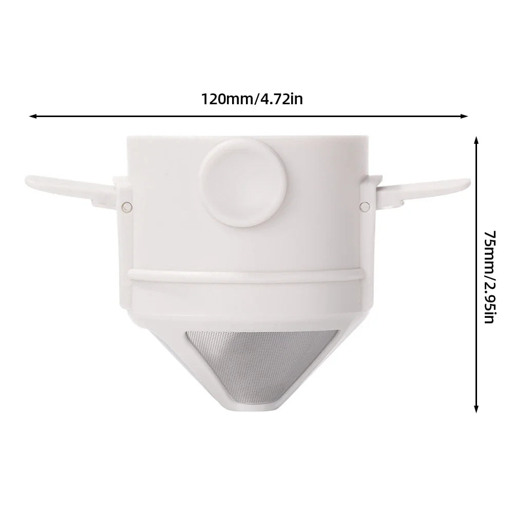 Portable Stainless Steel Coffee Maker - Reusable Drip Filter for Coffee and Tea - ZOOMNSTORE