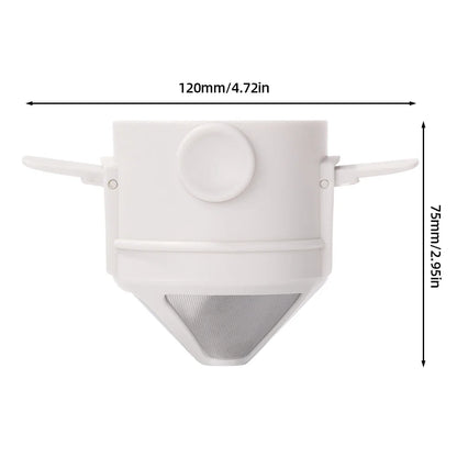 Portable Stainless Steel Coffee Maker - Reusable Drip Filter for Coffee and Tea - ZOOMNSTORE