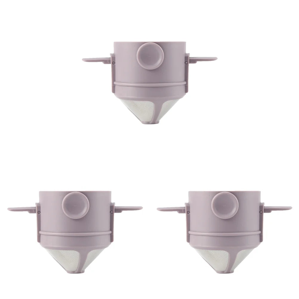 Portable Stainless Steel Coffee Maker - Reusable Drip Filter for Coffee and Tea - ZOOMNSTORE