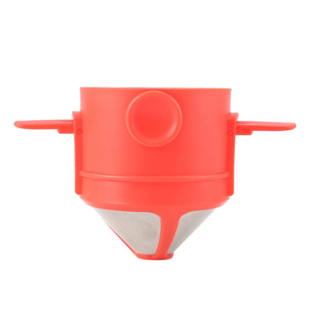 Portable Stainless Steel Coffee Maker - Reusable Drip Filter for Coffee and Tea - ZOOMNSTORE