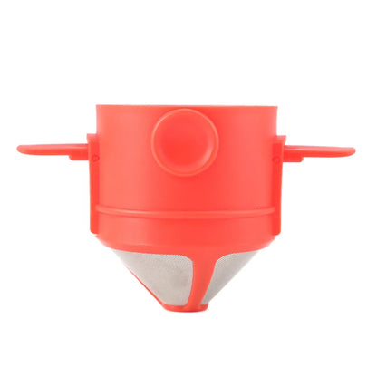 Portable Stainless Steel Coffee Maker - Reusable Drip Filter for Coffee and Tea - ZOOMNSTORE