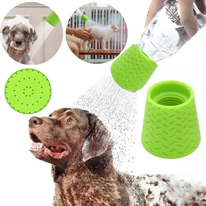 Portable Dog Shower – Outdoor Pet Shower Silicone Head with Bottle Attachment - ZOOMNSTORE
