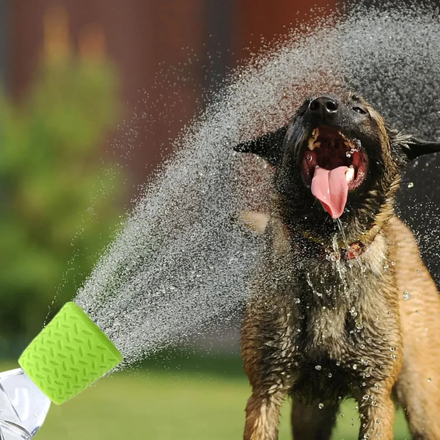 Portable Dog Shower – Outdoor Pet Shower Silicone Head with Bottle Attachment - ZOOMNSTORE