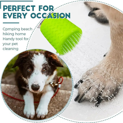Portable Dog Shower – Outdoor Pet Shower Silicone Head with Bottle Attachment - ZOOMNSTORE