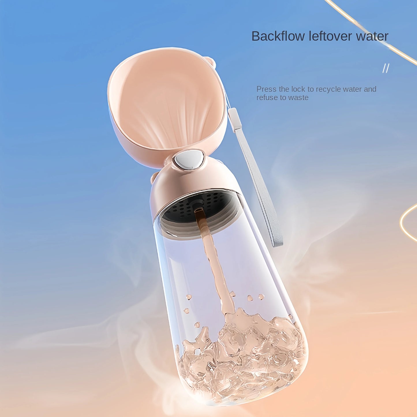 Portable Dog Water Bowl with Food Dispenser - Travel Pet Supplies - ZOOMNSTORE