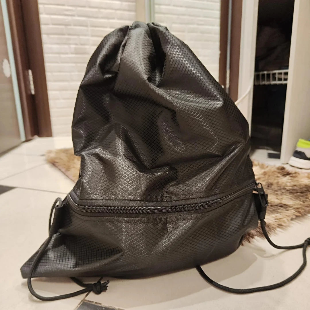 Portable Drawstring Backpack – Foldable Lightweight Bag for Travel & Gym - ZOOMNSTORE