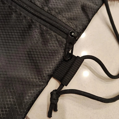 Portable Drawstring Backpack – Foldable Lightweight Bag for Travel & Gym - ZOOMNSTORE