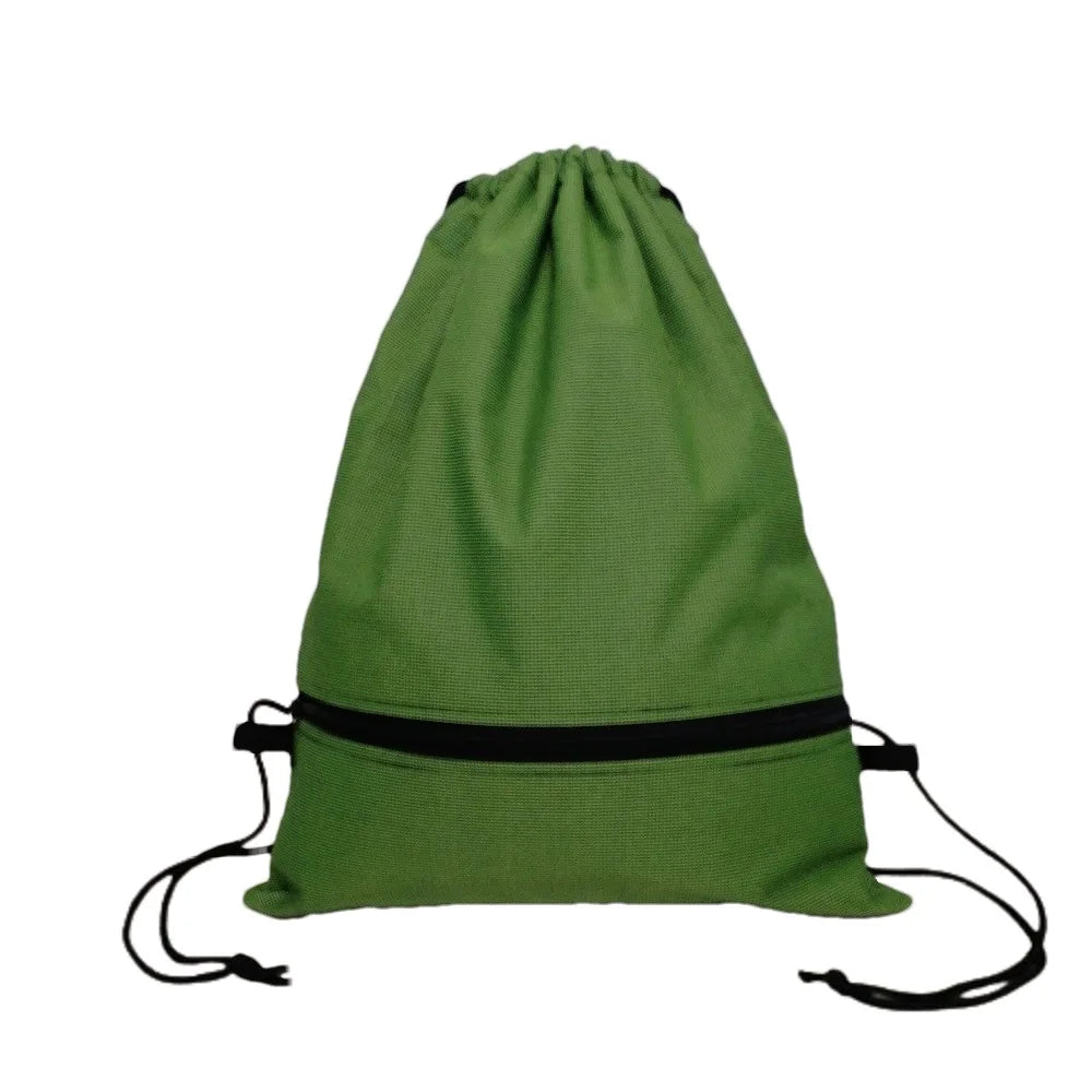 Portable Drawstring Backpack – Foldable Lightweight Bag for Travel & Gym - ZOOMNSTORE