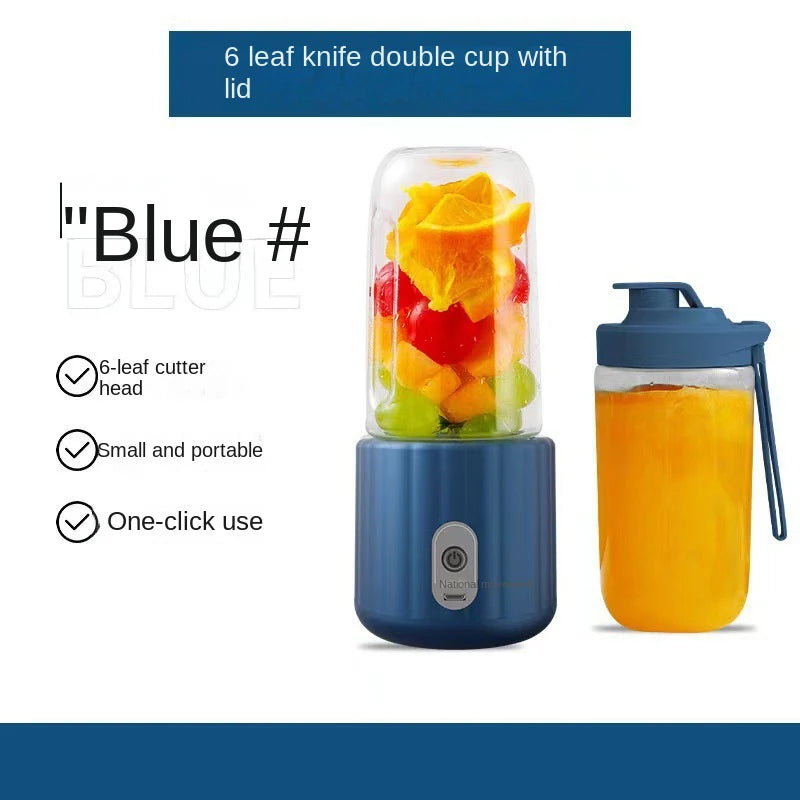 Portable Electric Fruit Juicer  Blender - Double Cup USB Mixer - ZOOMNSTORE
