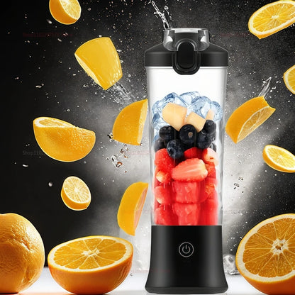 Portable Electric Juicer - USB Rechargeable Mini Blender with Strong Motor - ZOOMNSTORE