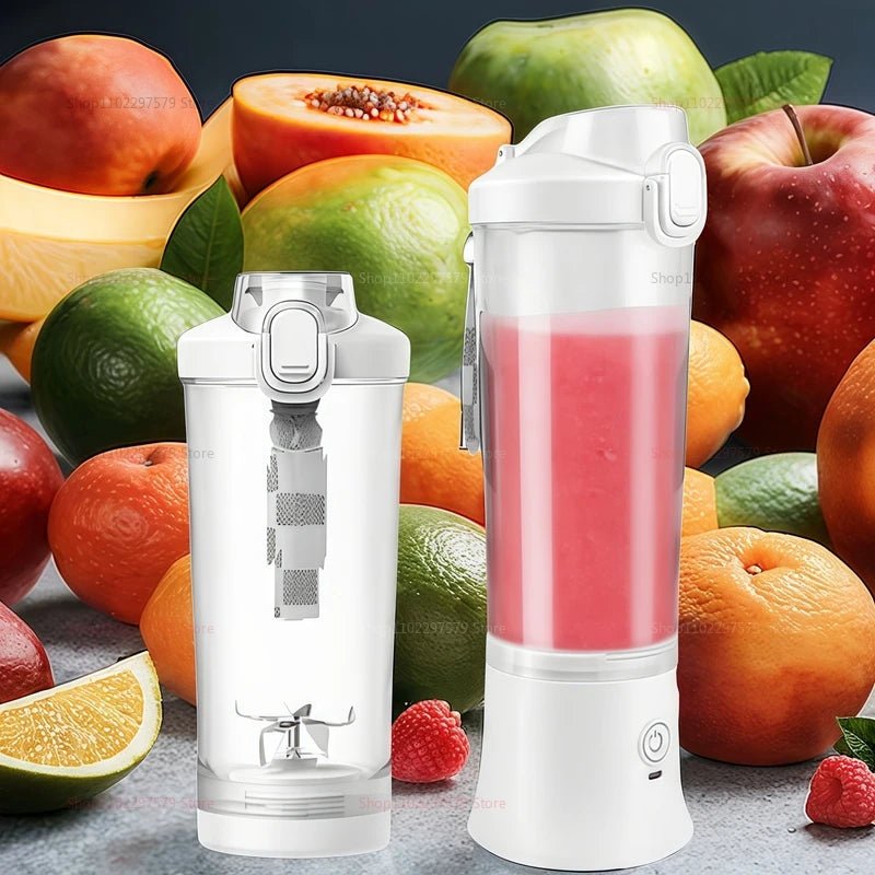 Portable Electric Juicer - USB Rechargeable Mini Blender with Strong Motor - ZOOMNSTORE