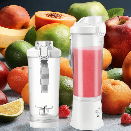 Portable Electric Juicer - USB Rechargeable Mini Blender with Strong Motor - ZOOMNSTORE