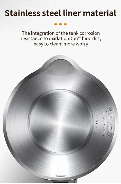 Portable Electric Kettle - 500ML Stainless Steel Travel Water Boiler With Auto Shut Off Safety - ZOOMNSTORE