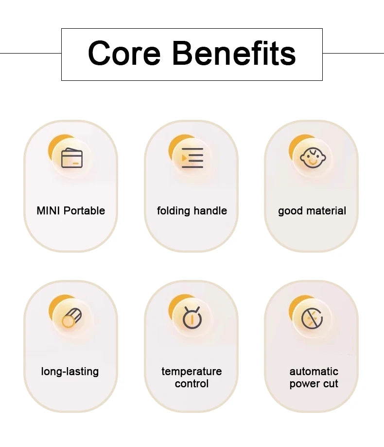 Portable Electric Kettle - Foldable Travel Kettle With Adjustable Temperature & Auto Shut-Off - ZOOMNSTORE