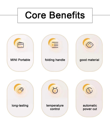 Portable Electric Kettle - Foldable Travel Kettle With Adjustable Temperature & Auto Shut-Off - ZOOMNSTORE