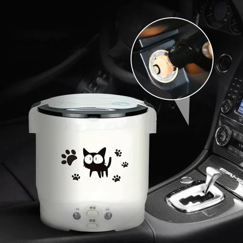 Portable Electric Rice Cooker - Multi-Cooker for Home  Vehicle 12V24V220V - ZOOMNSTORE