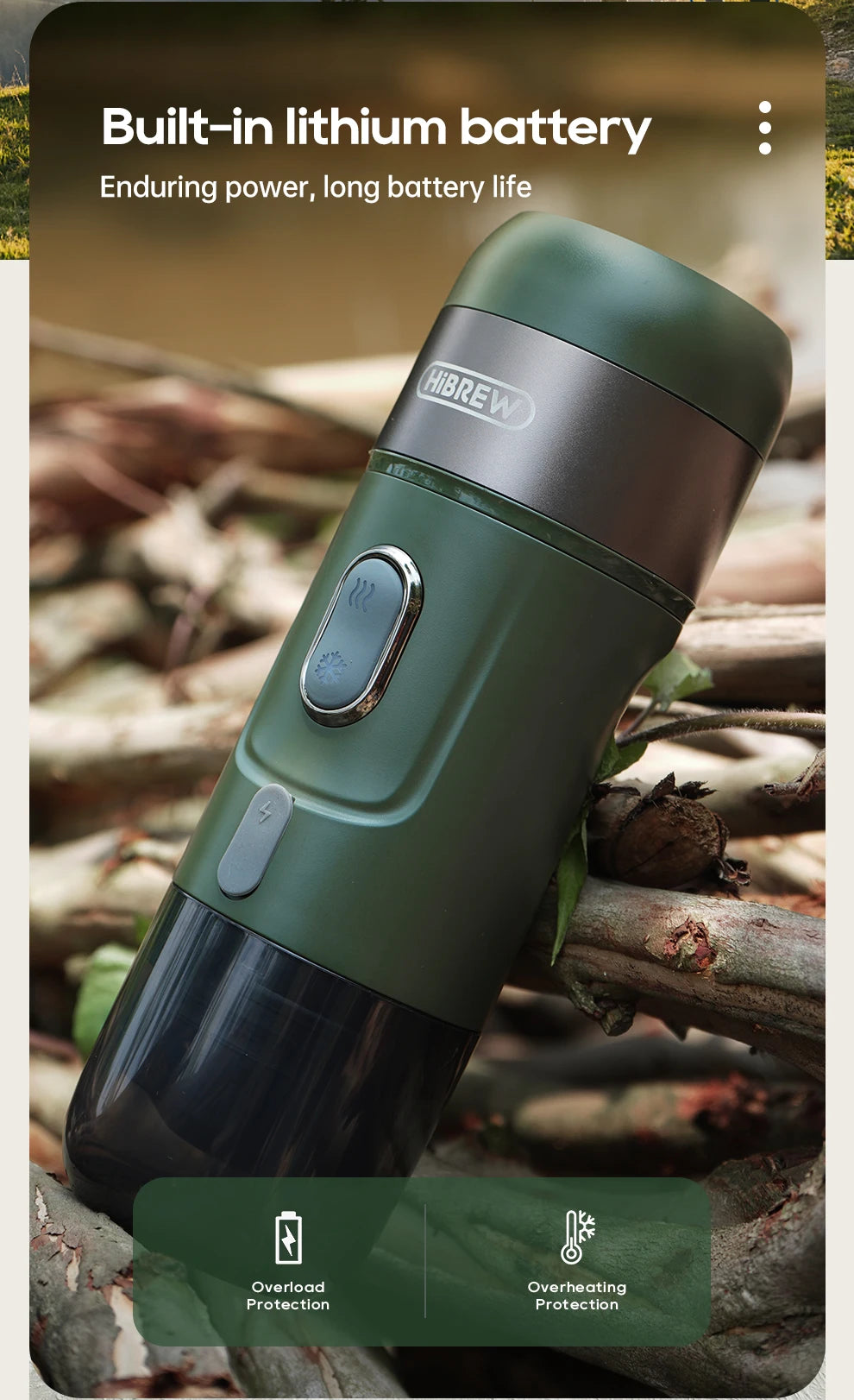 HiBREW Portable Wireless Espresso Machine - Car  Home Coffee Maker for Nespresso Capsules - ZOOMNSTORE