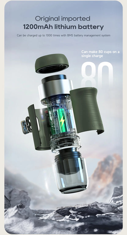 HiBREW Portable Wireless Espresso Machine - Car  Home Coffee Maker for Nespresso Capsules - ZOOMNSTORE