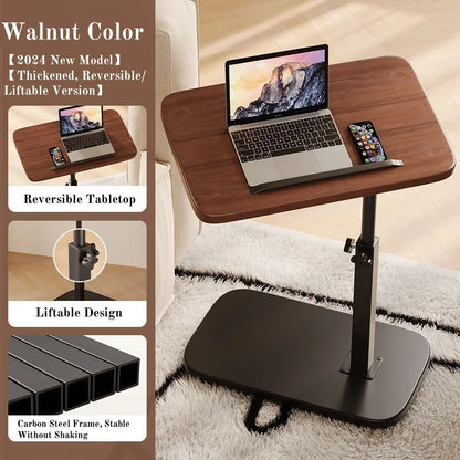 Portable Adjustable Folding Side Table - Versatile Laptop Desk for Home Office Sofa and Bedside Use - ZOOMNSTORE